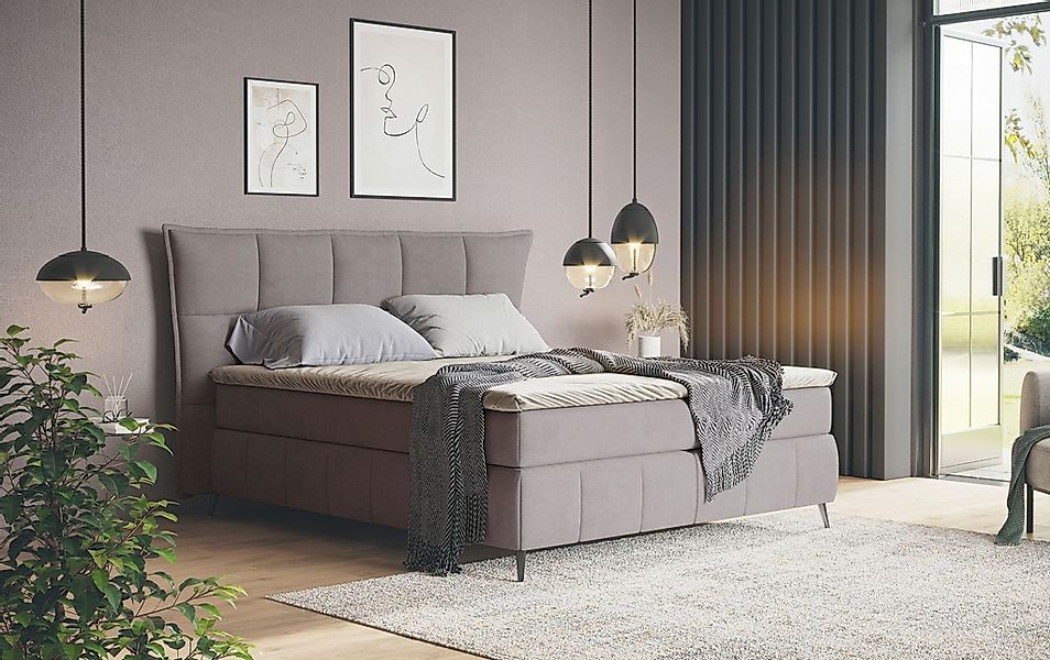 COTTA Boxspringbett »Sarah«, inkl. Topper, 2 Matratzenkerne, Härtegrade H2, günstig online kaufen