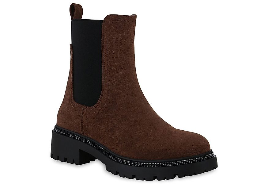 VAN HILL 839706 Schlupfboots Damen Leicht Gefütterte Schlupfstiefeletten St günstig online kaufen