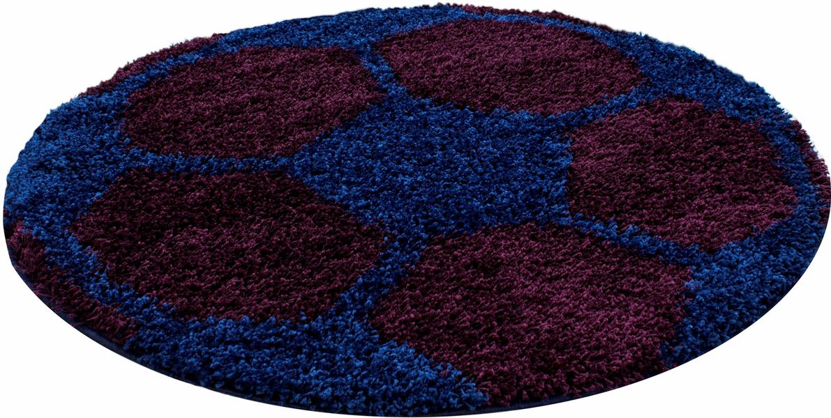 Ayyildiz Teppiche Kinderteppich "Fun 6001" rund 30 mm Höhe Fußball Design günstig online kaufen