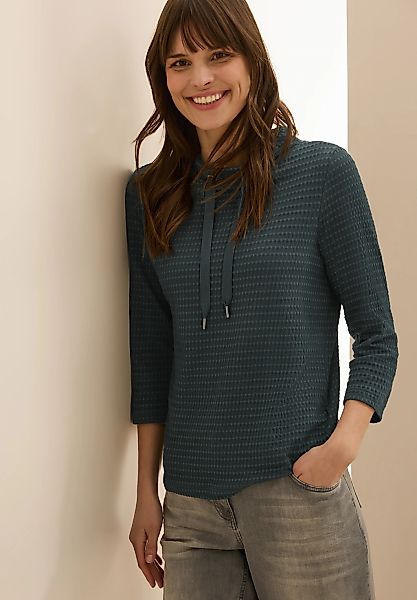 Cecil 3/4-Arm-Shirt, mit Struktur Muster günstig online kaufen