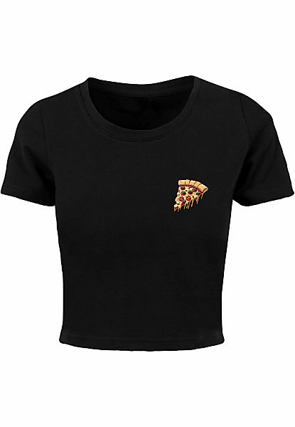 Merchcode T-Shirt "Merchcode Damen Ladies Pizza Comic Cropped Tee", 1 Stk. günstig online kaufen