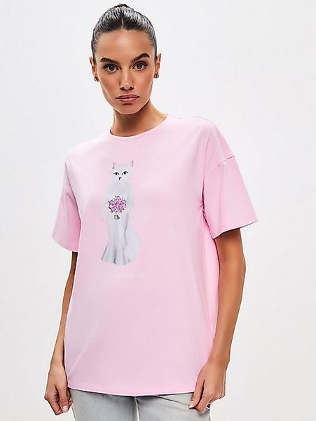 CAT by maniita lacitta Kurzarmshirt BRIDE CAT (1-tlg) mit Katzen Motiv günstig online kaufen