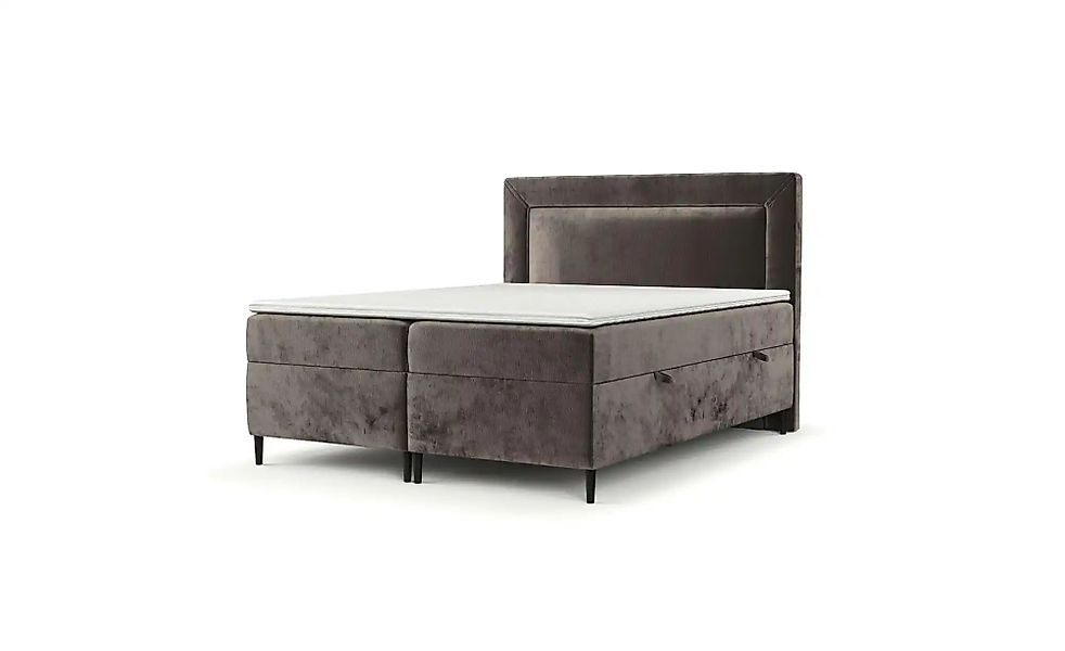 Boxspringbett mit Stauraum   ¦ braun ¦ Maße (cm): B: 142 H: 123 Betten > Ko günstig online kaufen