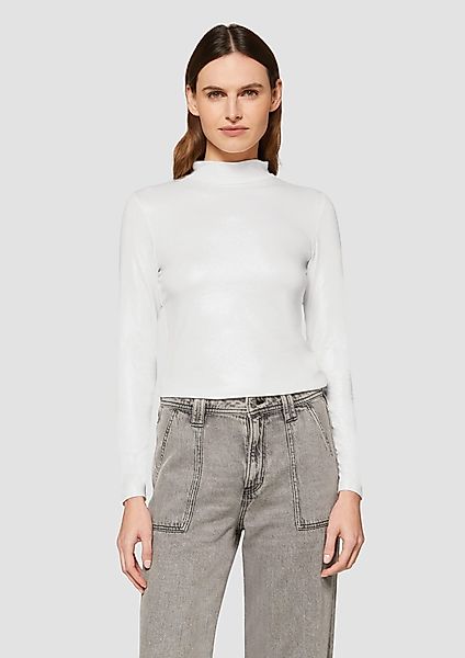 s.Oliver Langarmshirt Schmal geschnittenes Langarmshirt aus günstig online kaufen