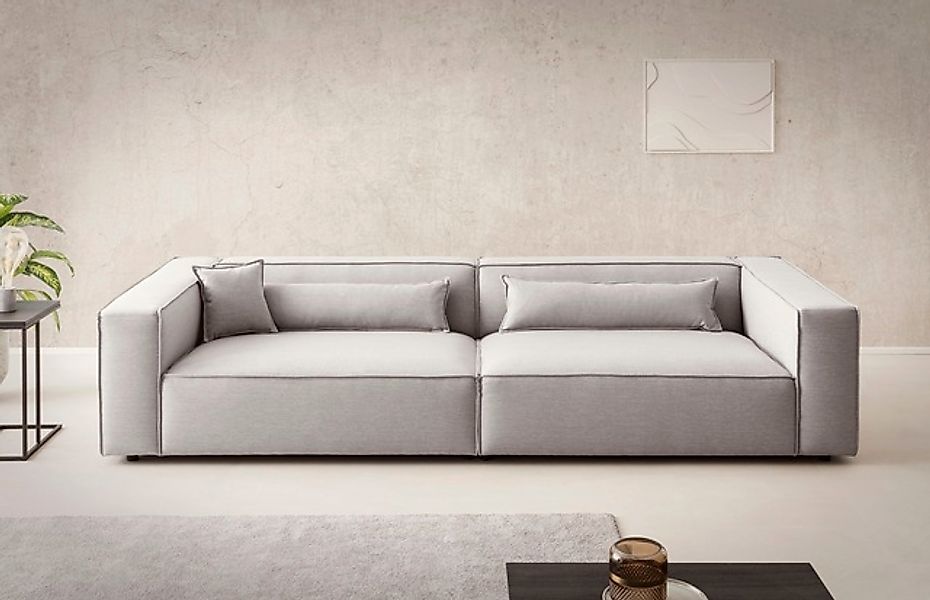 LeGer Home by Lena Gercke 3-Sitzer »PIARA XXL, Sofa mit Kedernaht in Cord, günstig online kaufen