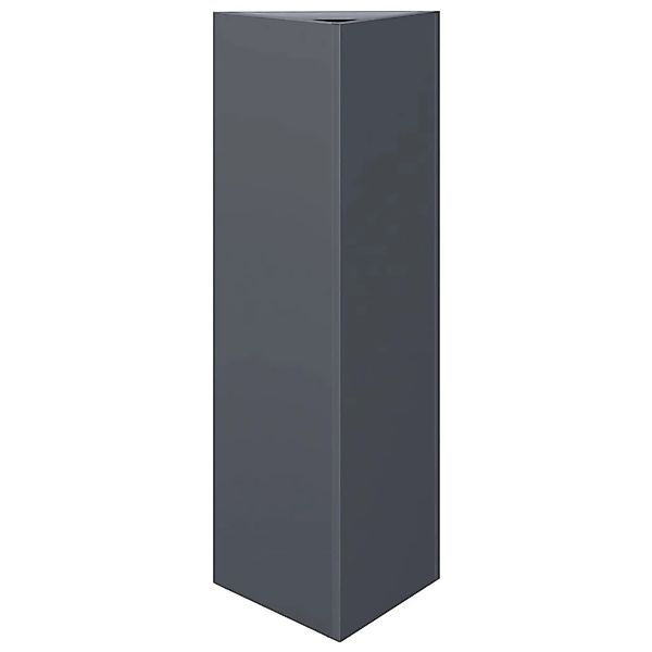 vidaXL Pflanzkübel Anthrazit Dreieckig 30x26x75 cm Stahl 851147 günstig online kaufen