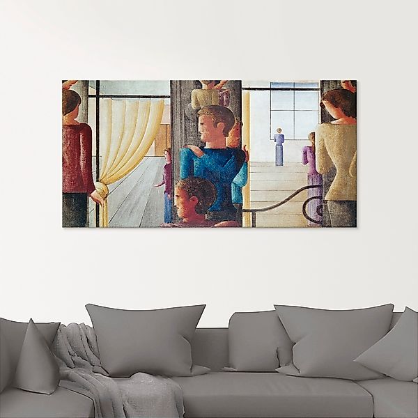 Artland Glasbild »Zwölfergruppe mit Interieur. 1930«, Gruppen & Familien, ( günstig online kaufen