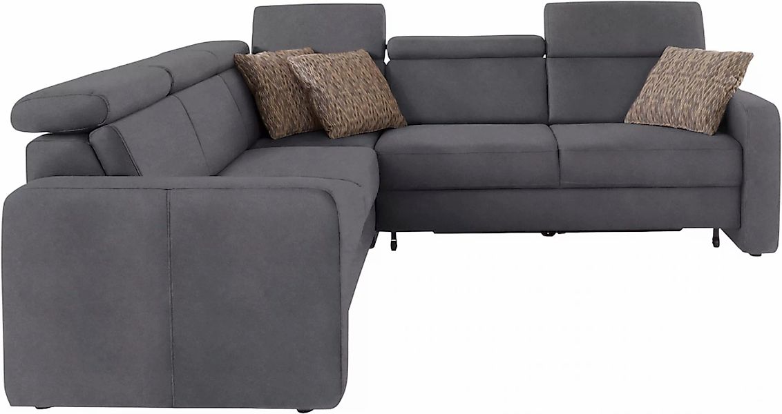 sit&more Ecksofa »Bologna L-Form«, Kopfteilverstellung, wahlweise mit Bettf günstig online kaufen