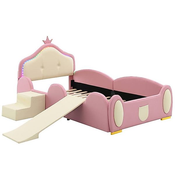 Gotagee Polsterbett Kinderbett 140x200cm mit Rutsche Mädchenbett Funktionsb günstig online kaufen