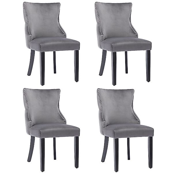OKWISH Polsterstuhl Esszimmerstuhl Wohnzimmerstuhl Küchenstühle Samt günstig online kaufen