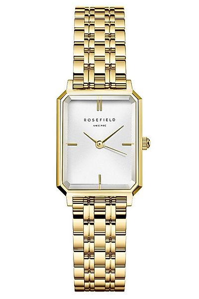 ROSEFIELD Quarzuhr Damenuhr Octagon XS Goldfarben günstig online kaufen
