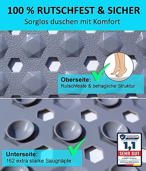 Blumbach Duschmatte - griffige Antirutschmatte Diamant günstig online kaufen