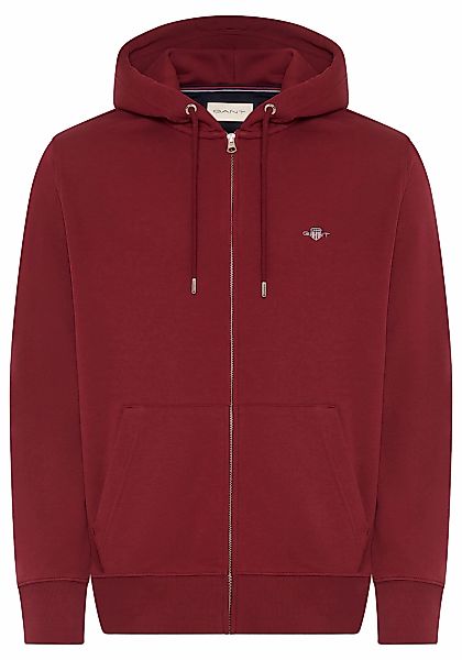 Gant Kapuzensweatjacke "REG SHIELD FULL ZIP HOODIE", mit Logostickerei auf günstig online kaufen