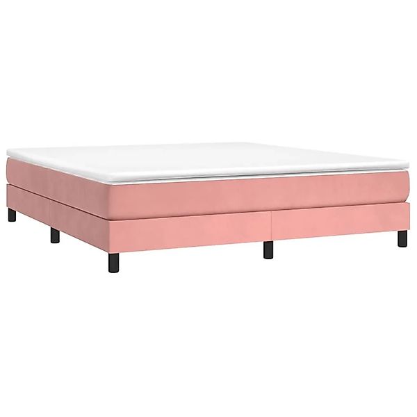 vidaXL Boxspringbett mit Matratze Rosa 180x200 cm Samt 3144350 günstig online kaufen