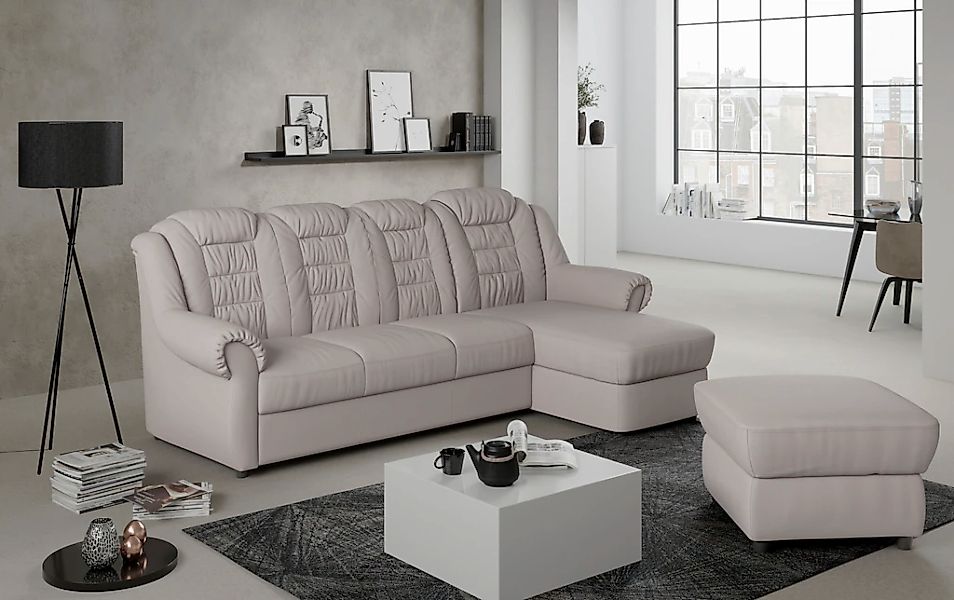 Home affaire Ecksofa "Boston L-Form" mit hoher Rückenlehne, wahlweise mit B günstig online kaufen