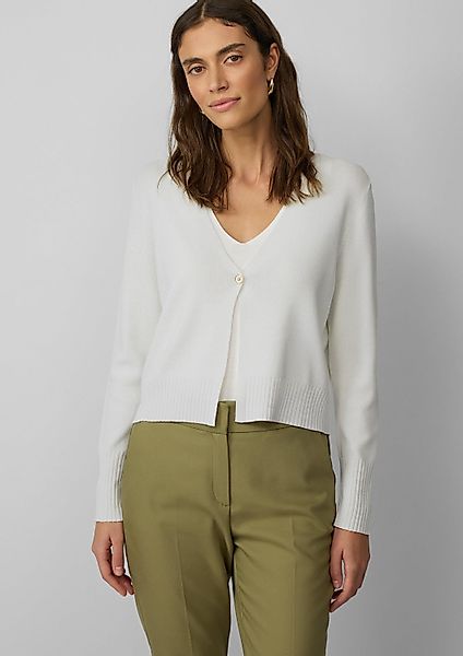 s.Oliver Cardigan Strickjacke Kurzer Feinstrick-Cardigan aus günstig online kaufen