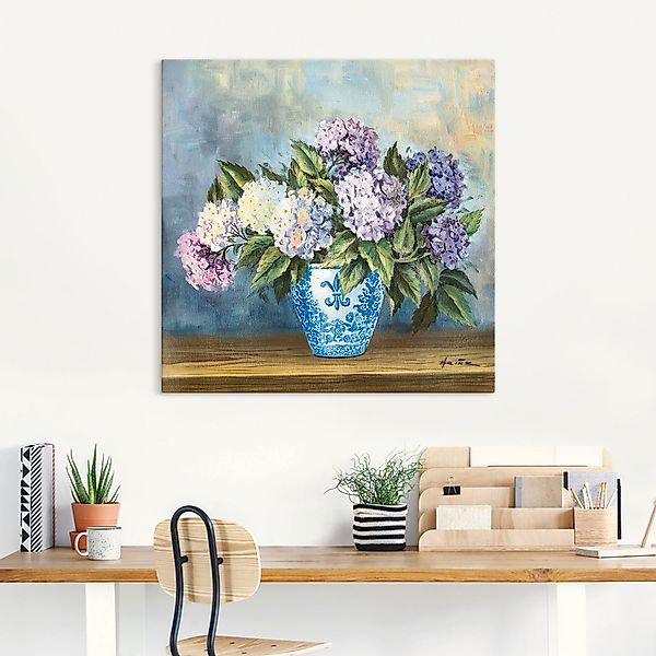 Artland Wandbild "Hortensien", Blumenbilder, (1 St.), als Alubild, Outdoorb günstig online kaufen
