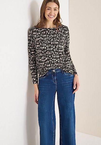 CECIL Langarmshirt mit grafischem Muster günstig online kaufen
