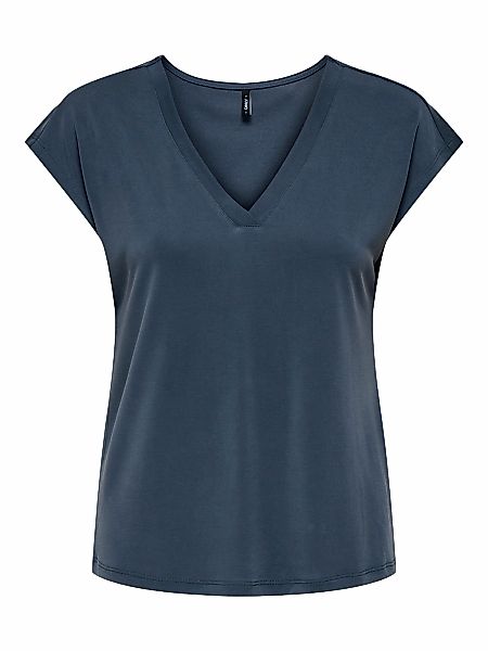 ONLY V-Shirt "ONLFREE S/S MODAL V-NEC TOP BOX JRS NOOS" günstig online kaufen