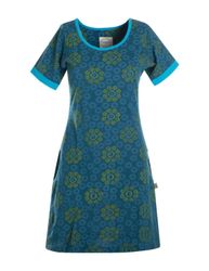 Vishes Jerseykleid Kurzarm Kleid Blumen Tunika günstig online kaufen