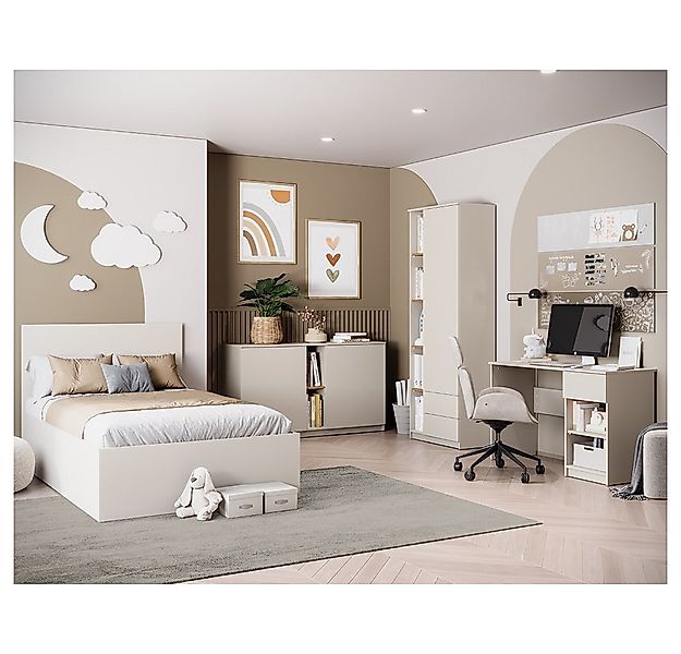 Lomadox Jugendzimmer-Set FIER-129, (Sparset, 4-tlg., Bett Sideboard Kleider günstig online kaufen