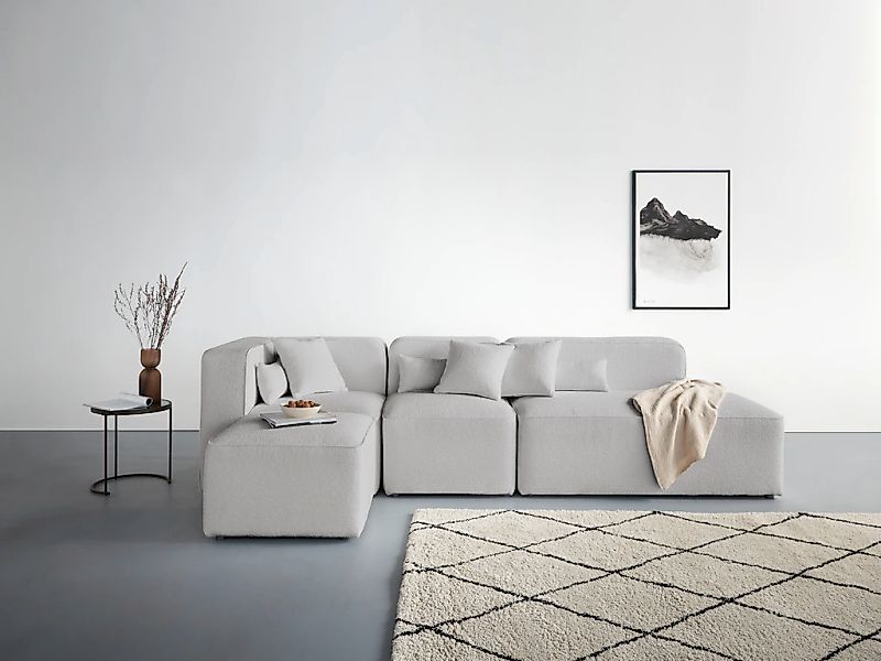 Home affaire Ecksofa "Sundstrup L-Form" Modulserie, individuelle Zusammenst günstig online kaufen