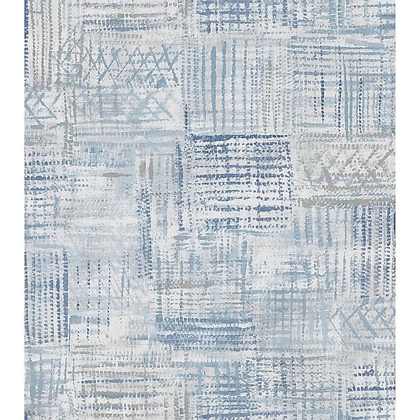Sanders & Sanders Tapete Grafisches Motiv Blau 53 Cm X 1005 M 640753 günstig online kaufen