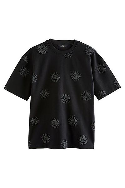 Next T-Shirt T-Shirt mit floralem Placement-Print (1-tlg) günstig online kaufen