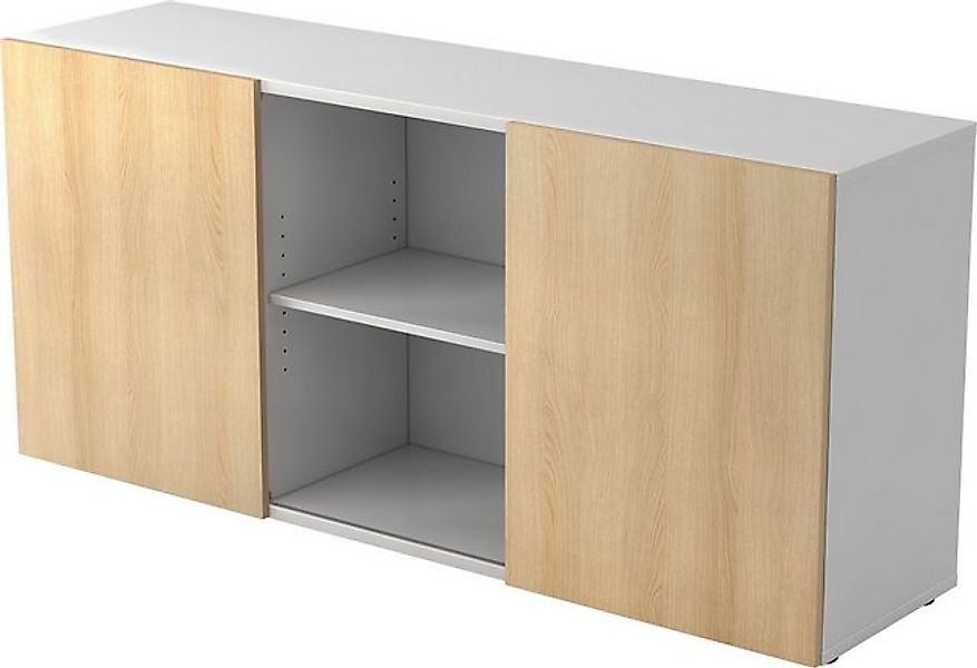 HAMMERBACHER Aktenschrank Sideboard 2 OH BxTXH 160x42x74,8cm Schiebetüren G günstig online kaufen