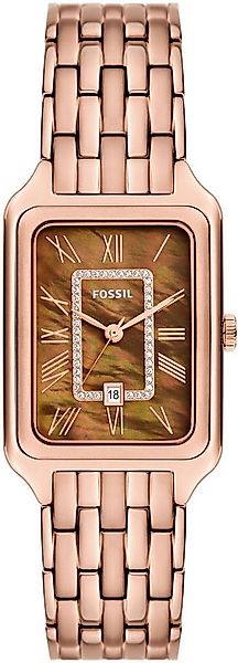 Fossil Quarzuhr RAQUEL ES5323, Armbanduhr, Damenuhr, Datum, analog, Edelsta günstig online kaufen
