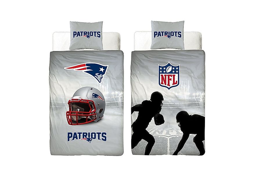 BERONAGE Wendebettwäsche NFL American Football Bettwäsche New England Patri günstig online kaufen