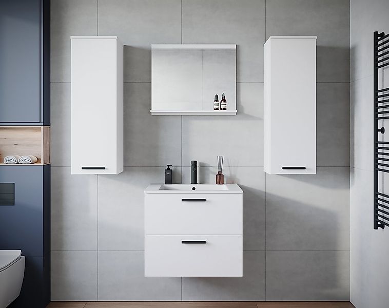 welltime Badmöbel-Set PILA, (Set, 4-St), Badmöbel 4-teilig, verstellbare Ei günstig online kaufen