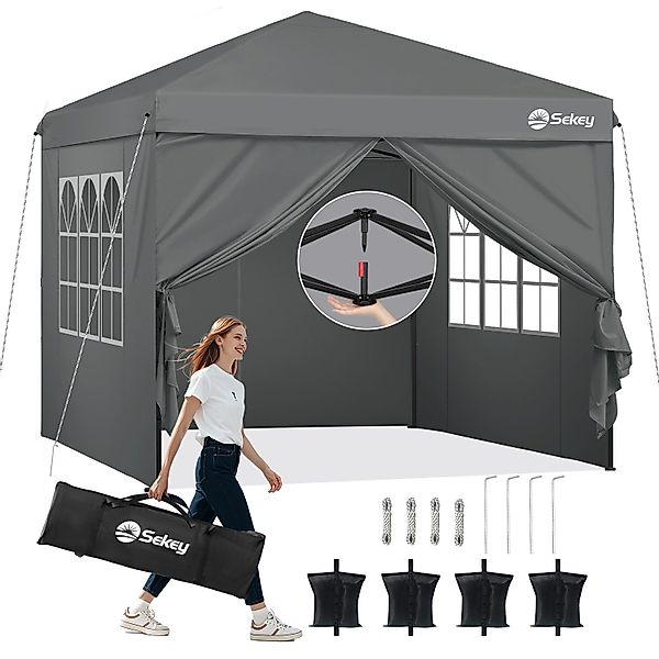 Sekey Faltpavillon 3x3 m Gartenpavillon mit günstig online kaufen