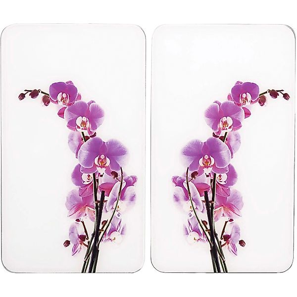 WENKO Herd-Abdeckplatte »Universal Modell Orchideenblüte«, (Set, 2 tlg.), H günstig online kaufen