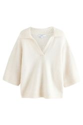 Next Polokragenpullover Polopullover, offener Kragen, halblange günstig online kaufen