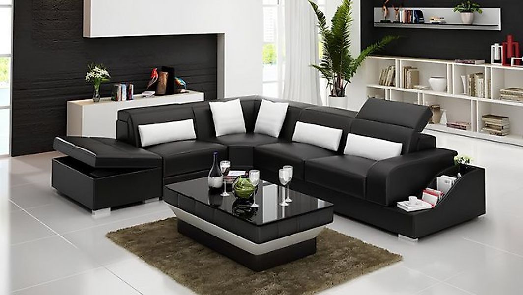 Xlmoebel Ecksofa Wohnlandschaft aus Leder für Ecksofa und Polster-Couch, He günstig online kaufen