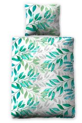 jilda-tex Bettwäsche Botanic Green, Seersucker, 2 günstig online kaufen