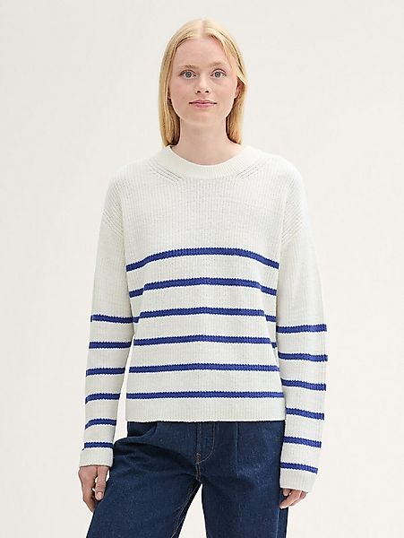 TOM TAILOR Denim Strickpullover Pullover & Strickjacken Gestreifter Strickp günstig online kaufen