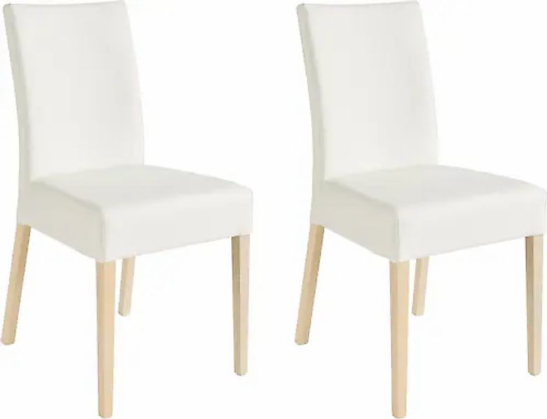 Home affaire 4-Fußstuhl »Umag« (Set) 2 Stk. Kunstleder Sitz und Rücken gepo günstig online kaufen