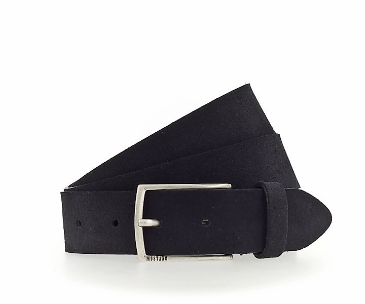 MUSTANG Ledergürtel, Genarbtes Vollleder mit Glanz, 3,5 cm günstig online kaufen