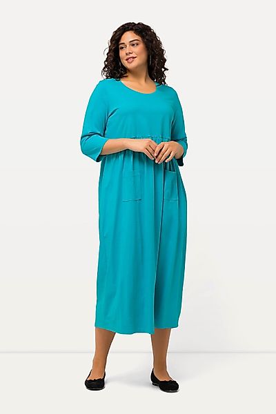 Ulla Popken Maxikleid Jerseykleid A-Linie Empirenaht günstig online kaufen