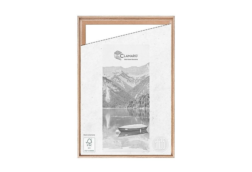 Clamaro Bilderrahmen, Schattenfugenrahmen Keilrahmen Eiche Hell CLAMARO günstig online kaufen