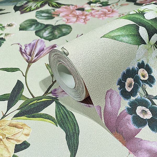Marburg Vliestapete »Tapete Floral Leaf«, floral, moderne Vliestapete für W günstig online kaufen