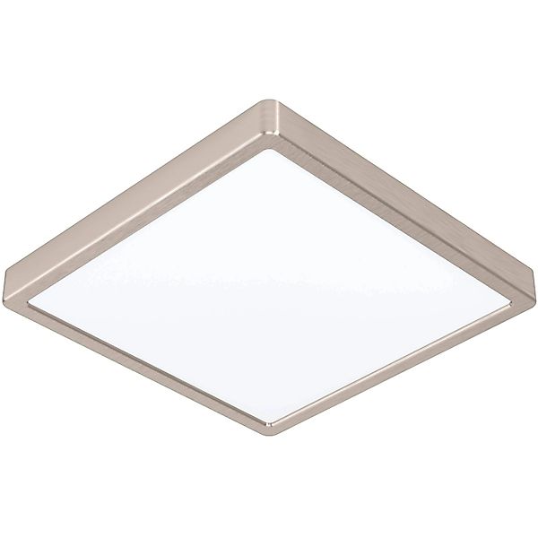 Eglo LED-Aufbauleuchte Zigbee Fueva-Z Eckig Weiß Nickel 19,5 W günstig online kaufen