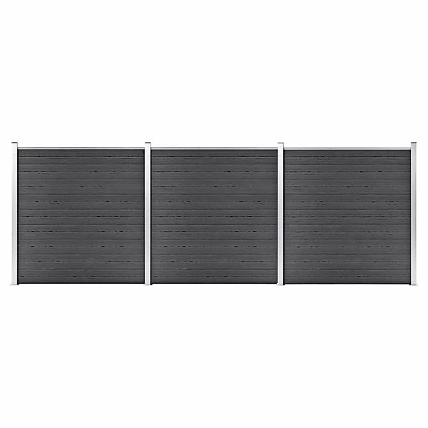 vidaXL Gartenzaun Zaunelement Set WPC 526x186 günstig online kaufen