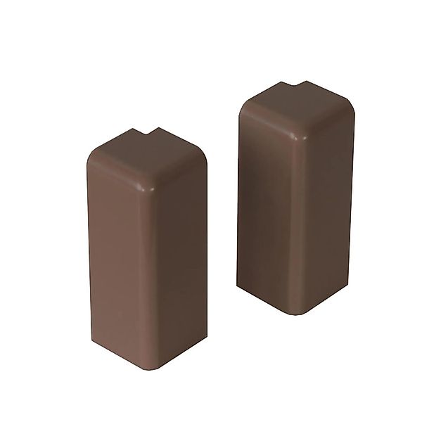 Kosche Außenecken für Kosche Sockelleiste 16 mm x 58 mm Braun 2 Stück günstig online kaufen