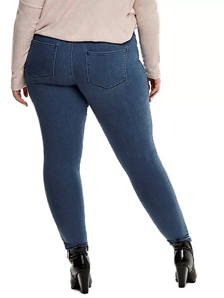 Carmakoma by Only Damen Jeans CARTHUNDER PUSH UP - Skinny Fit - Blau - Medi günstig online kaufen