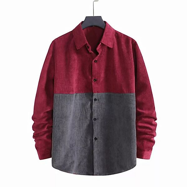 FIDDY Flanellhemd Langärmlige lässige Cordjacke vielseitiges Herbsthemd günstig online kaufen