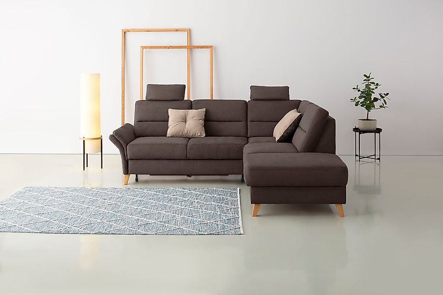Home affaire Ecksofa "Westerland L-Form" Federkern-Polsterung, wahlweise mi günstig online kaufen