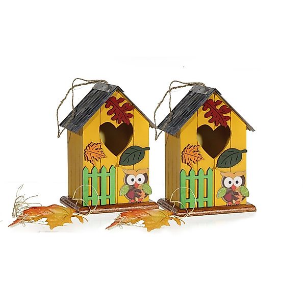 HTI-Living Dekoobjekt Vogelhaus 2er Set Eule günstig online kaufen